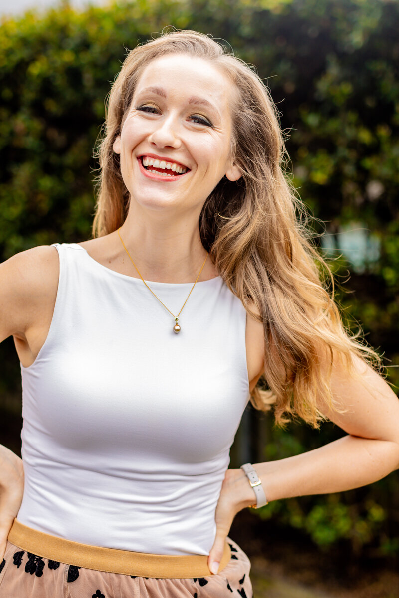 Petra Williams smiling outdoors